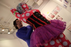 ZENTAI ART@原宿デザインフェスタギャラリー<その3>~ゼンタイ×ロープ ミニパフォーマンス 椿あると&渡邊みり