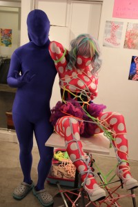ZENTAI ART@原宿デザインフェスタギャラリー<その3>~ゼンタイ×ロープ ミニパフォーマンス 椿あると&渡邊みり