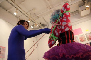 ZENTAI ART@原宿デザインフェスタギャラリー<その3>~ゼンタイ×ロープ ミニパフォーマンス 椿あると&渡邊みり